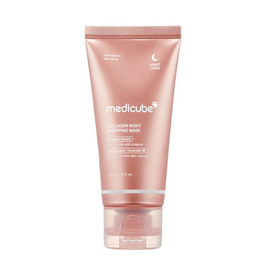 [Medicube] Collagen Night Wrapping Mask : SLEEP, SHED, and GLOW! Skincare Skin Repair Comfort Pink