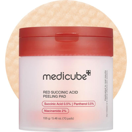 [Medicube] Red Succinic Acid Panthenol Pads | Niacinamide + Salicylic Acid Skincare