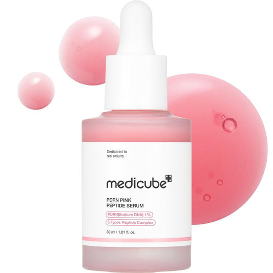 [Medicube] PDRN Pink Peptide SerumㅣPink Glow SerumㅣSalmon DNA, Salmon PDRN, Peptides, Uneven Skintone, Glowy Skin, Kbeauty, Korean Skincare